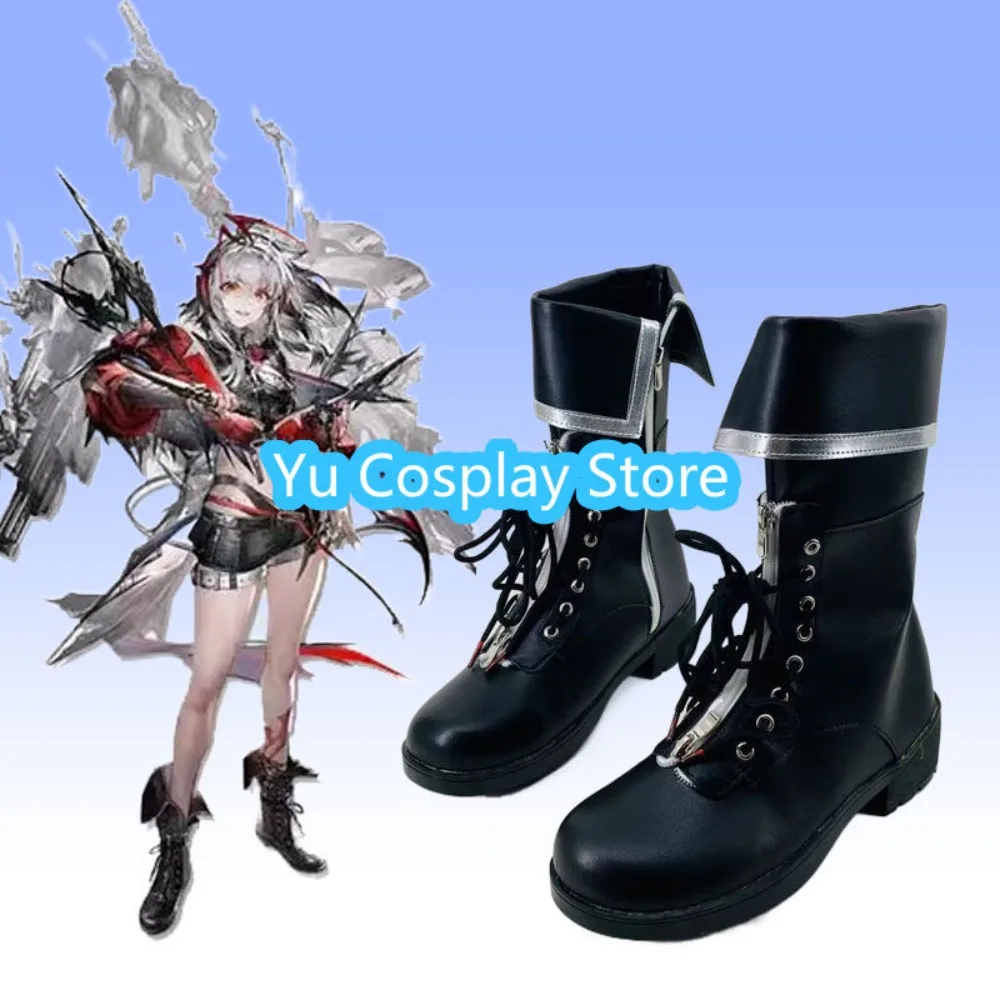 Wis'del Cosplay Shoes Anime Combat Boots Customized Men's and Women's Carnival Halloween Props