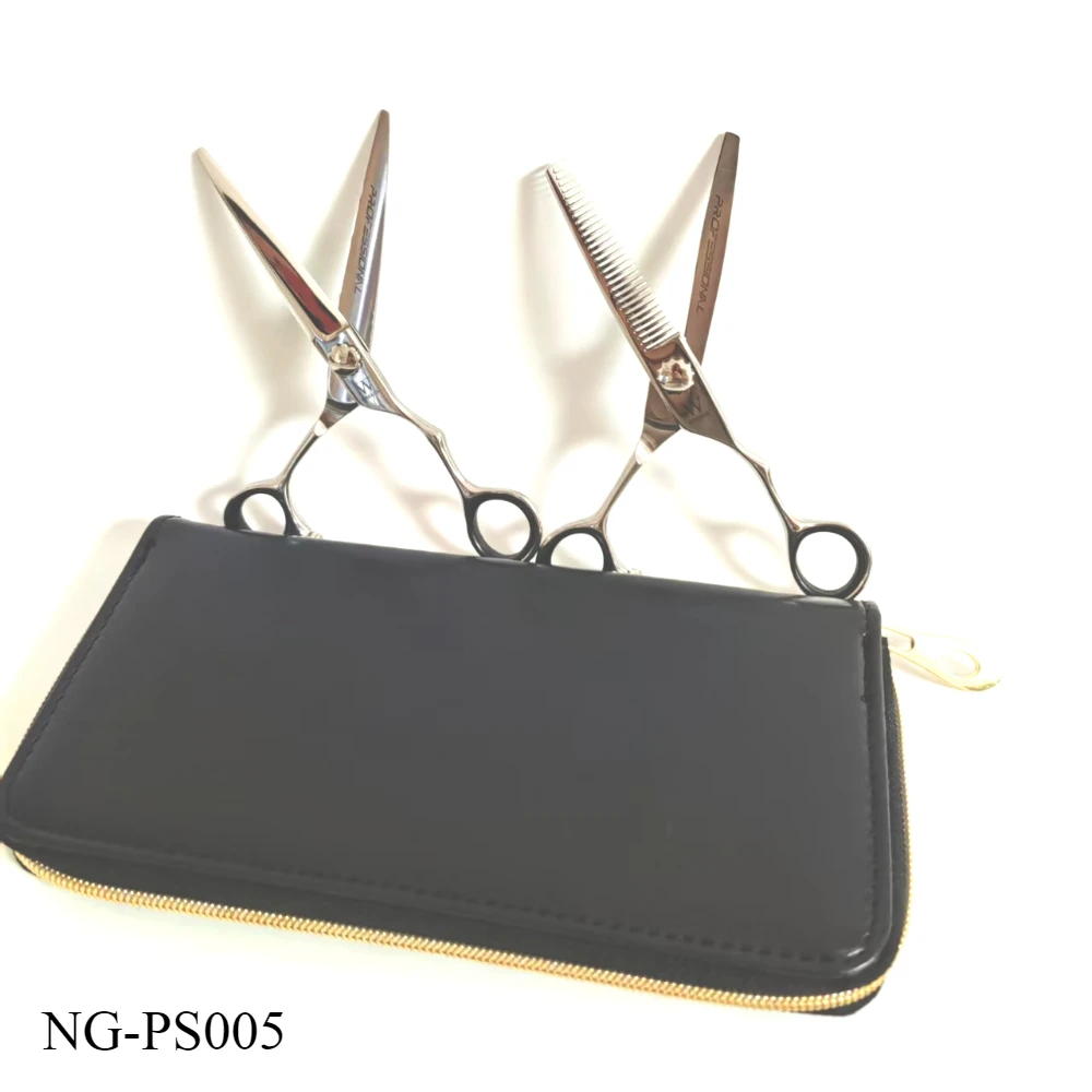 NEW  9CR18 Hair Scissors Set WMARK NG-PS005  Professional Hair Scissors Barber 2 in 1 Flat Teeth Scissors