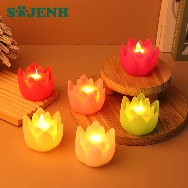 LED Electronic Candle Battery Operated Lamp Candles Decorative Warm White Flickering Flame Candles Indoor Outdoor Lighting