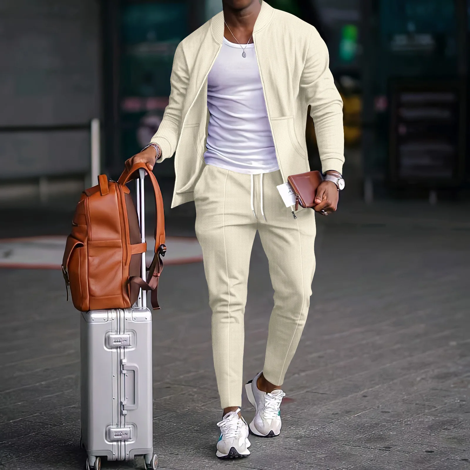 남성 캐주얼 블레이저 세트 새로운 패션 양각 야구 정장 - Mens Fashion Blazer 리뷰 및 가격
