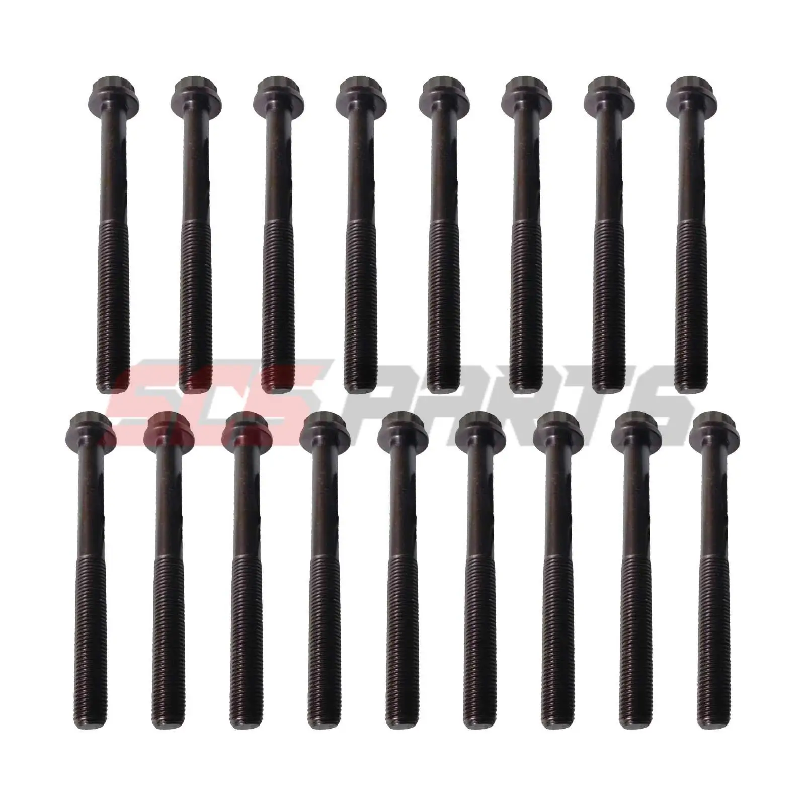 

17 шт. C6204131610 болты головки блока цилиндров подходят для двигателя Cummins B3.3 ISB QSB ISB3.3