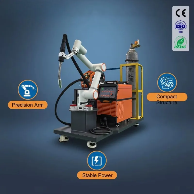 High Precision 6 Axis Welding Robot Arm 0.03mm Repeatability 5kg Load 922mm Reach Collaborative Cobot with Motor Gearbox