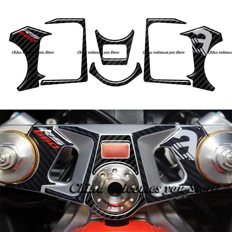 New rs 660 Motorcycle Top Triple Clamp Yoke Sticker For for Aprilia RS660 2021 2022