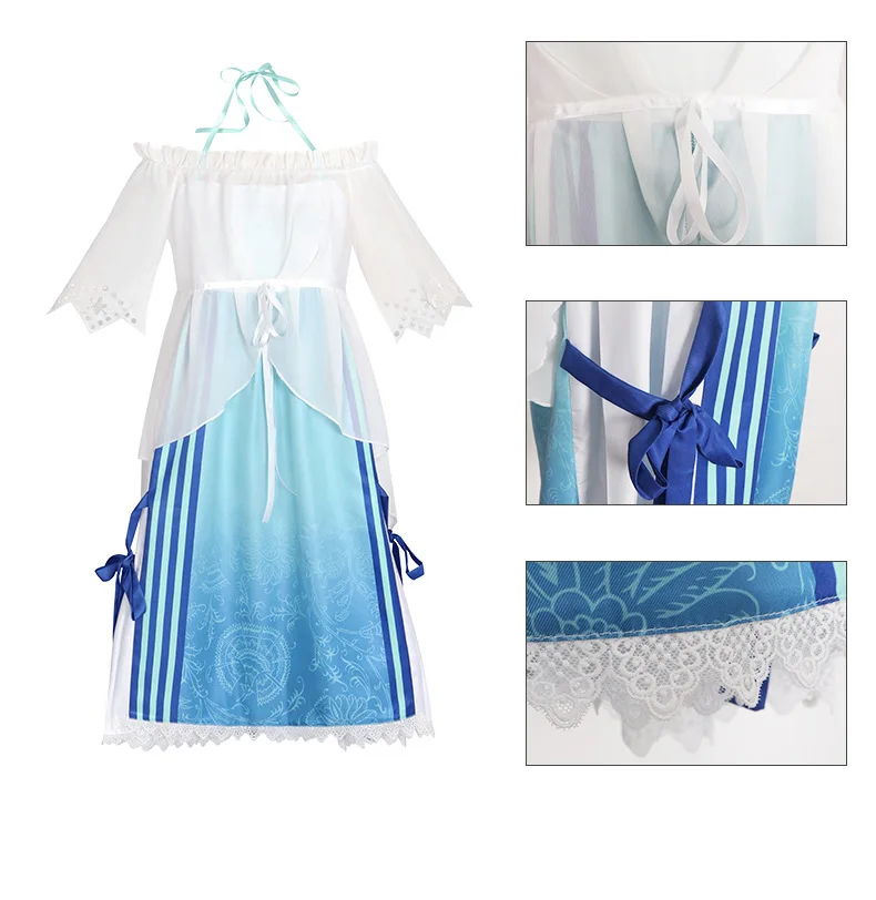 Аниме проект Sekai красочная сцена Кусанаги Нене косплей костюм Лолита девушка платье принцессы Хэллоуин маскировочная одежда