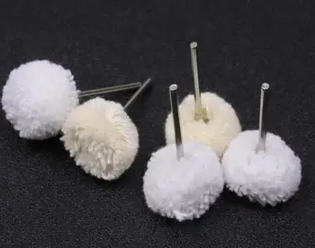 100 יחידות מברשת פוליש חוט כותנה לשחזת תכשיטים כלי רוטרי דרמל