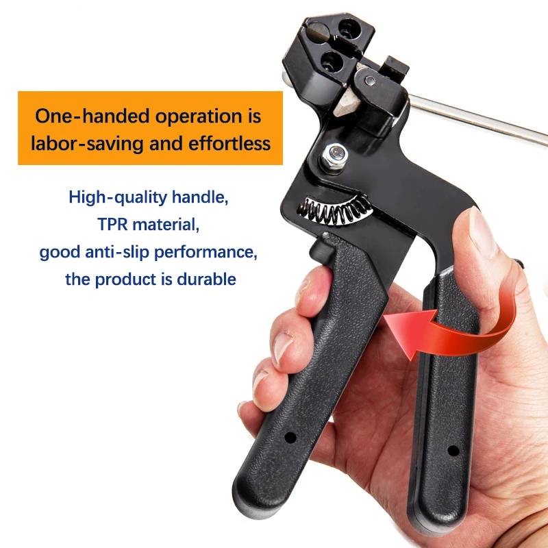 Cable Ties Plier Hand Stainless Steel Tie Tool Self-Locking Fastening Strap High Quality Cutting Tool Automatic Zip Cutter Tensi