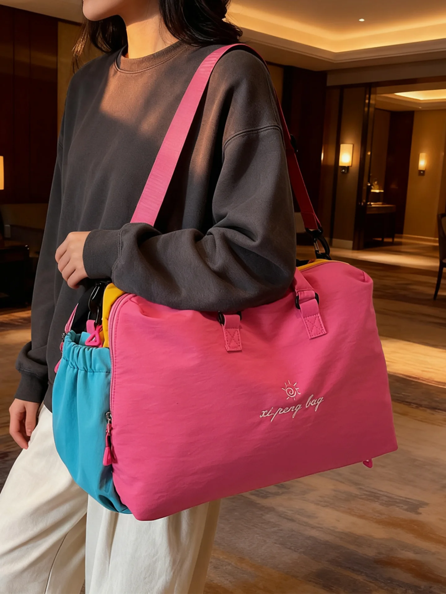 

Спортивная сумка Dopne, большая дорожная сумка Capaci, сумка для ручной клади, сумка через плечо на одно плечо, чемодан