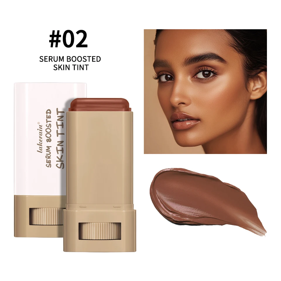 New Balm Serum Boosted Skin Tint Silky Texture Moisturizing Coverage Plumper Even Skin Tone Best Stick Foundation Travel Makeup, image 7