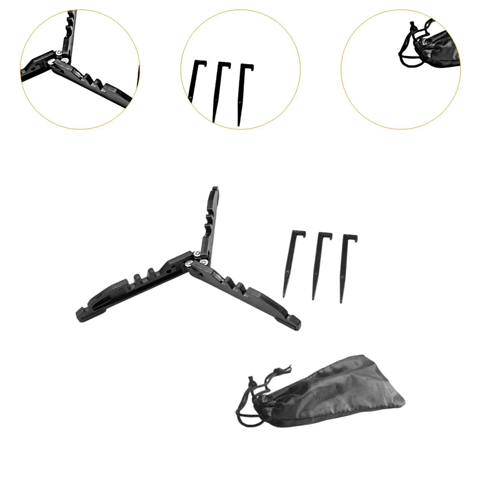 حامل ثلاثي القوائم سهل الإعداد غير قابل للانزلاق لخزان الغاز للنزهات والطهي والمشي لمسافات طويلة #5