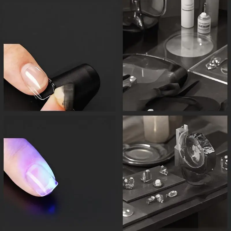 120/240pcs Oval Fake Nails Press On Nails Art For 6-12 Years Girls The Short Artificial Fake Nails Full Cover Nail Set