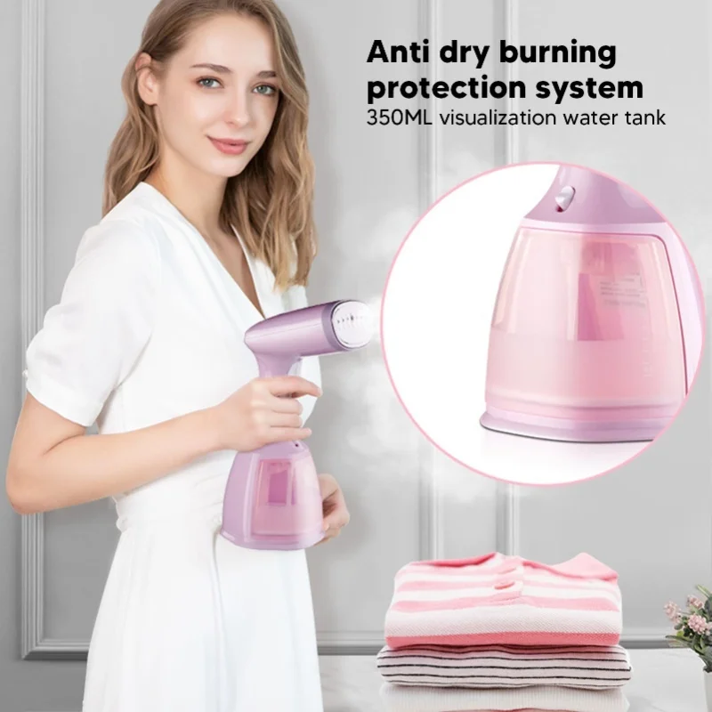 110V-220V Mini Handheld Garment Steam Iron Travel Portable Handheld Steam Iron for Clothes US Plug