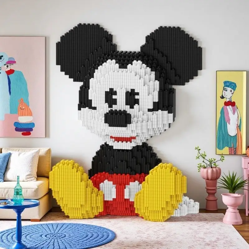 Disney Mickey Lade Combinatie Puzzel Ornamenten Bouwstenen 3D Stereoscopische Puzzel Modellen Puzzel Speelgoed Verjaardagscadeaus
