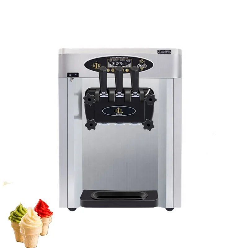 

New Arrival Three Flavor Soft Ice Cream Machine Soft Ice Cream Making Machine