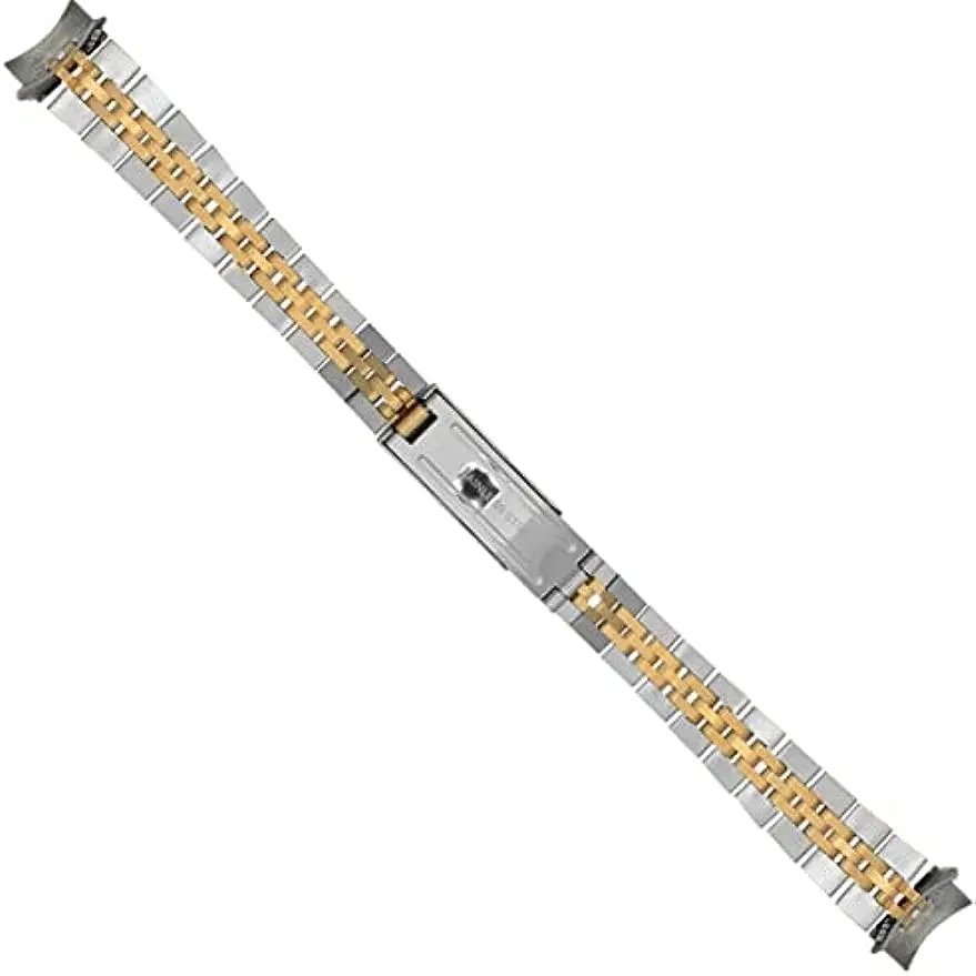 13mm 2 tone gold  JUBILEE WATCH BAND BRACELET Fit For LADY 26MM Rlx 62510D DATE-JUST Watch