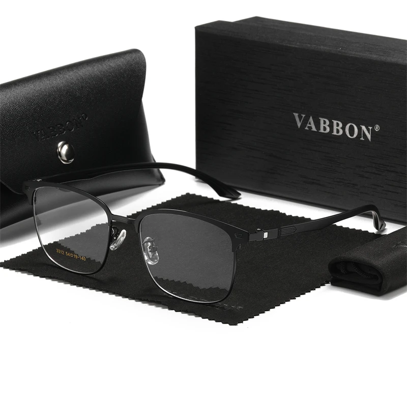 Vabbon جديد ضوء فاخر موضة الرجال مكافحة نظارات الضوء الأزرق الأعمال مكتب العصرية نظارات عادية لصيد الأسماك والقيادة والسفر ، هدية مميزة 3312