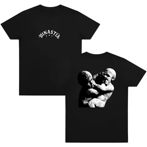 Singer Peso Pluma Dinast&iacute;a Artwork Music Album T-Shirt - Unisex Men Fans Hip Hop Fashion Oversized Cotton Short Sleeve Tee