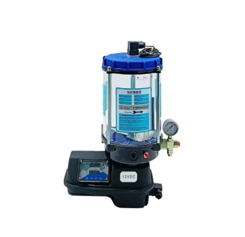 24V Automatic Progressive Grease Lubrication Pump for Excavator/Loader, Centralized Lubrication System 8L