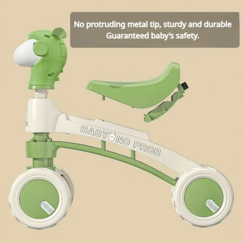 Baby Balance Bike with Bubble Machine for Boys Girls Toddlers Kids Bikes with Music & Lights No Pedal Gift Toys 1-3 Years