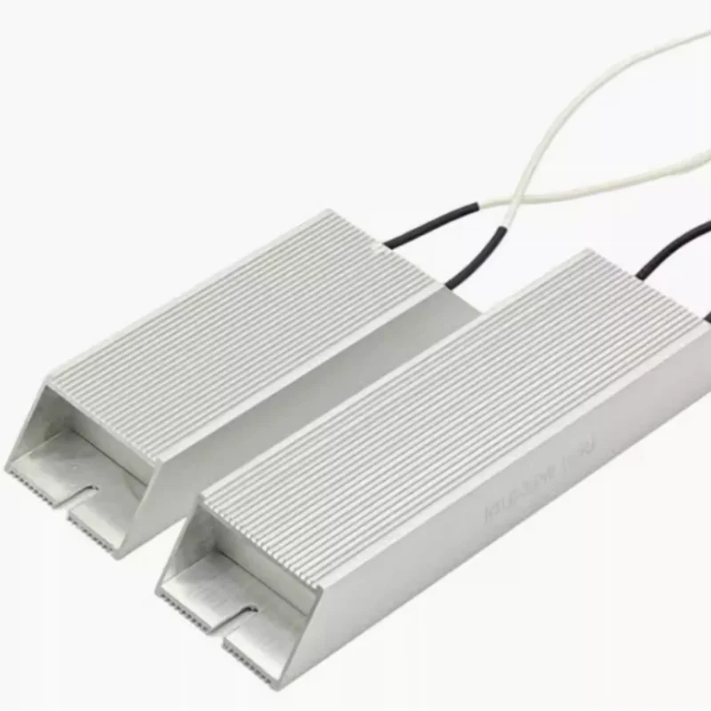 1 peça 50w 5/10/20/30/40/50/60/70/80/100/150 ohm qualquer fio de resistência enrolado em alumínio resistor de frenagem 5% tolerância