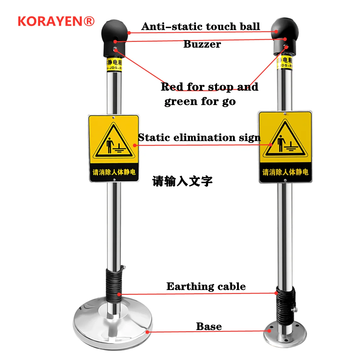 جهاز التفريغ الكهروستاتيكي لجسم الإنسان، جهاز اللمس، محرر كهرباء، معدات مضادة للكهرباء الساكنة