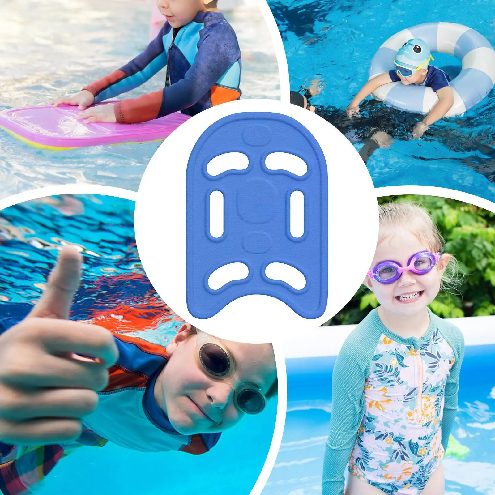 

Kick Boards for Kids Swim Kick Board 6-Hole Pool Noodles Swimming Float for Training Balance Leg Fitness Water School Teenagers