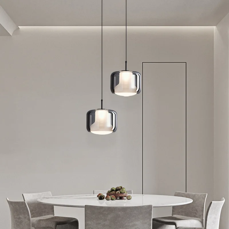 

SANDYHA Modern Italian Glass Pendant Light Chandelier for Restaurant Kitchen Island Living Room Dining Table Elegant Lighting