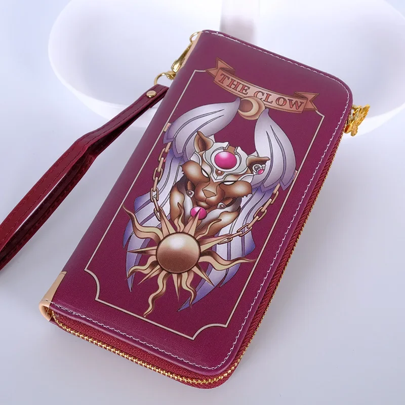 Anime Cardcaptor Sakura Clow Card wallet Model KINOMOTO SAKURA Card captor Sakura Cards Tarot coin purse Gift