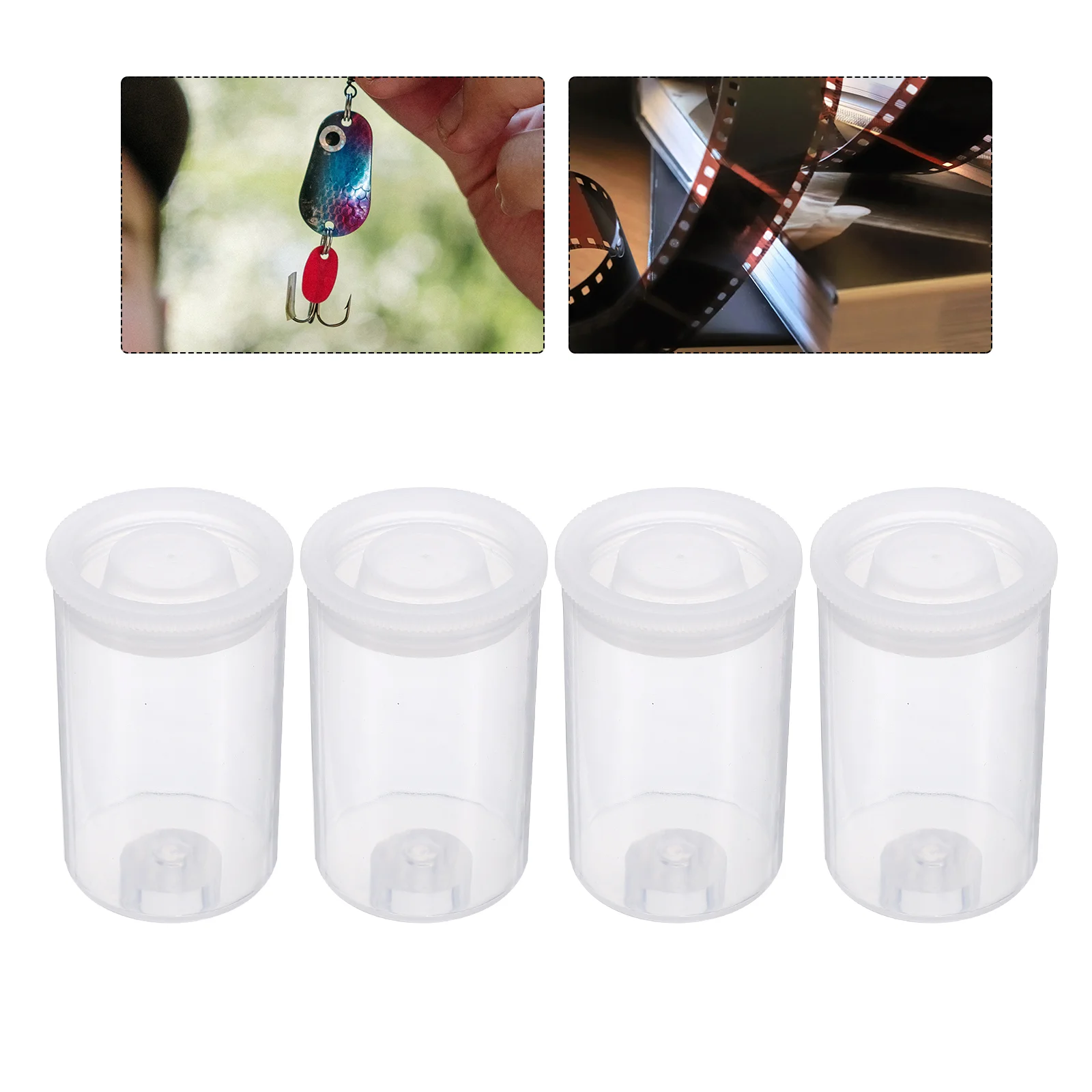 30 Pcs Container Film Roll Small Travel The Pet Nail Cylinder Jar Plastic Storage