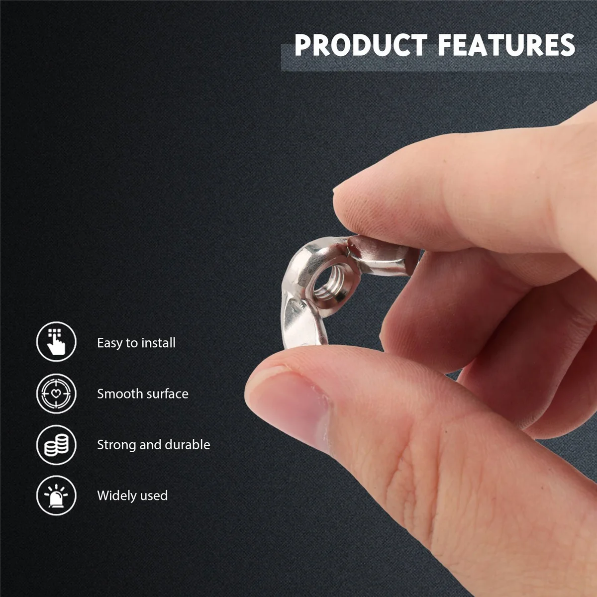 10 шт., гайки из нержавеющей стали с резьбой M6