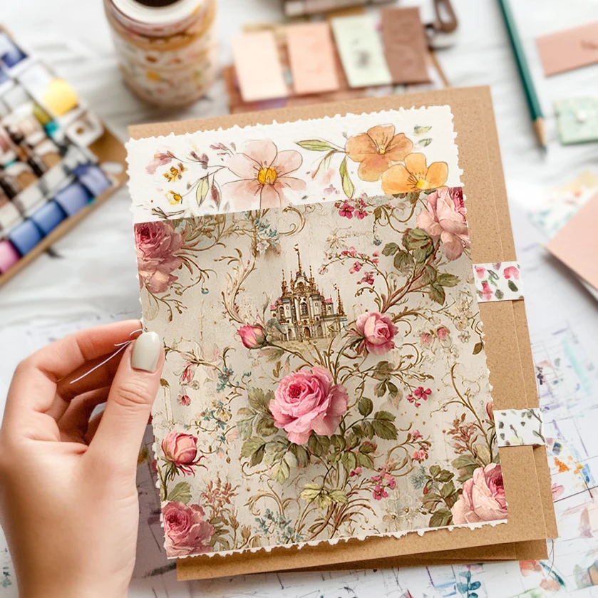 36 Sheets 6"x6" Scrapbook Paper: Miniature World Doodles for Scrapbooking, Origami & Tiny Adventure Crafts – Cute Kit