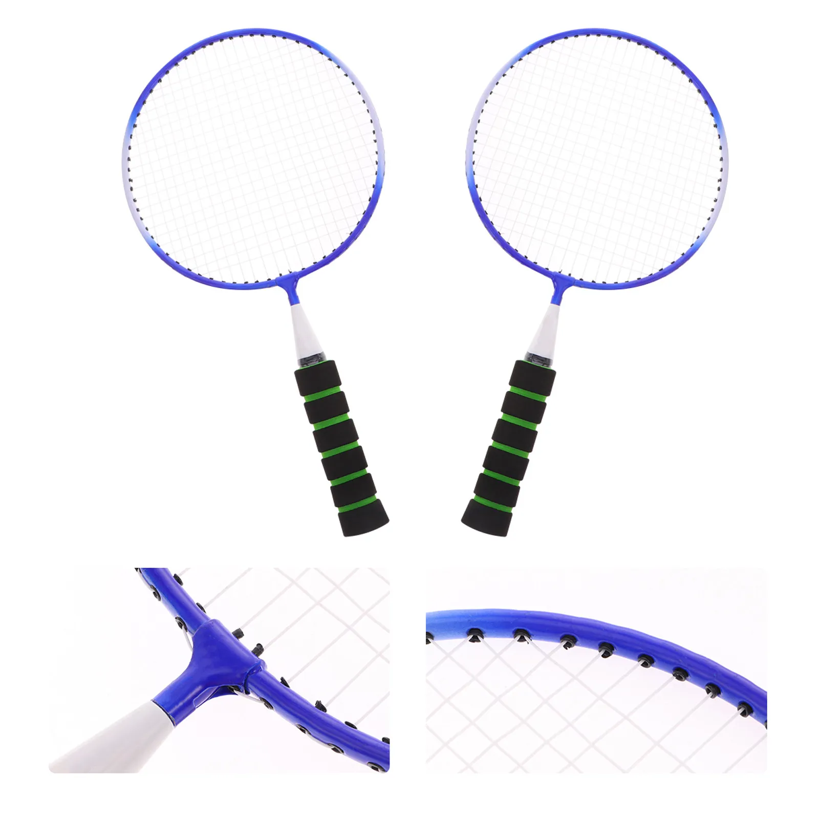 

1Set Kids Badminton Racket Premium Alloy Nylon Construction Wide Sweet Spot Lightweight Easy Handling Fine Crafted Outdoor
