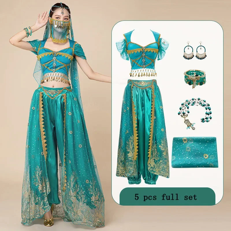 Tenue Belly Dancer Costume Danse Du Ventre Femme Jasmin - Crop Top