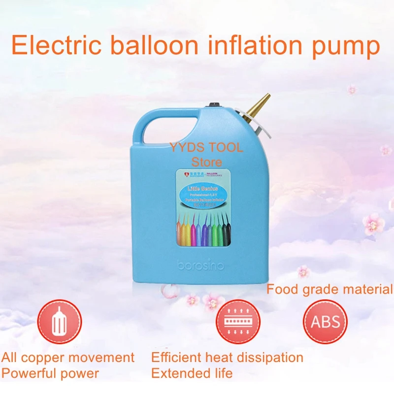 

Double set of balloons Inflator round ball long balloon inflator built-in with battery inflator pump