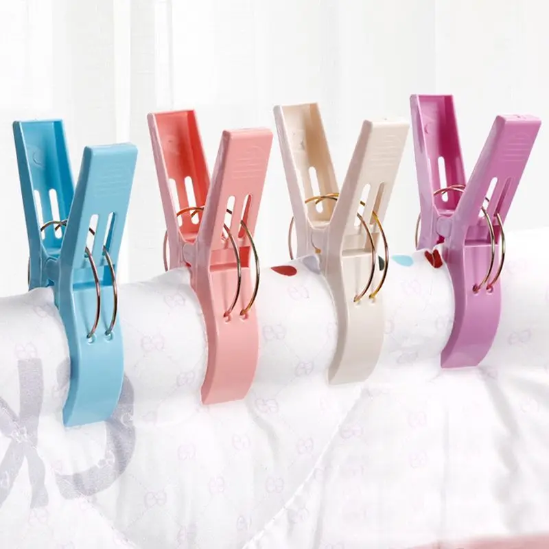 Creative Color Clips for Beach Towel, Clothes Pegs, Drying Racks, Retaining Clip, Clip to Prevent the Wind, 1Pc