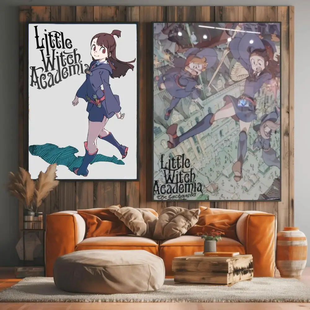 anime L-Little Witch Academia-A Painting Calligraphy Elegant Botanical Decor for Living Room Modern Interior Design