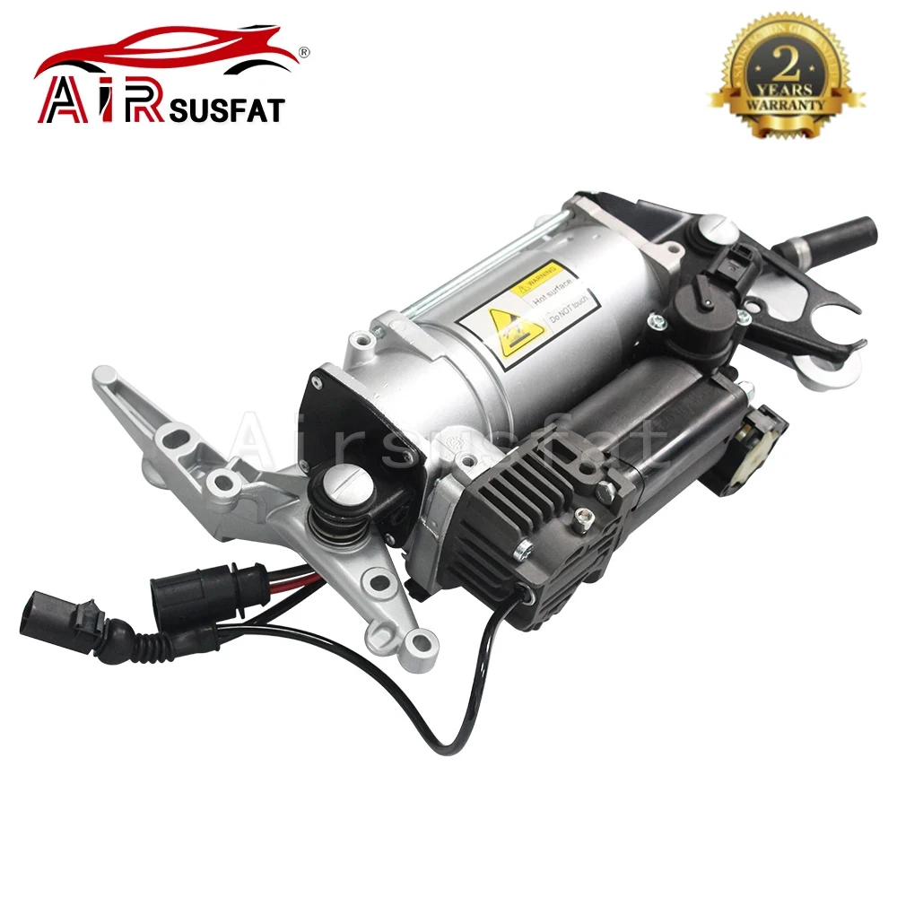 Dla Audi Q7(4LB) 2007-2015 VW Touareg(7L) Porsche Cayenne(9PA) pompa sprężarki powietrza ze wspornikiem + przewód powietrzny 4 l0698007c 7 l8616007c