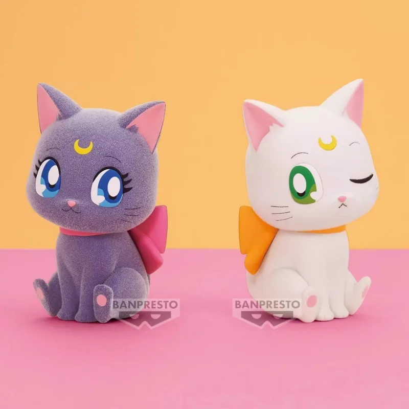 Bandai Banpresto Sailor Moon Luna Cat 7cm Фигурки Kawaii Anime Figure Figurine Collection Decorative Doll