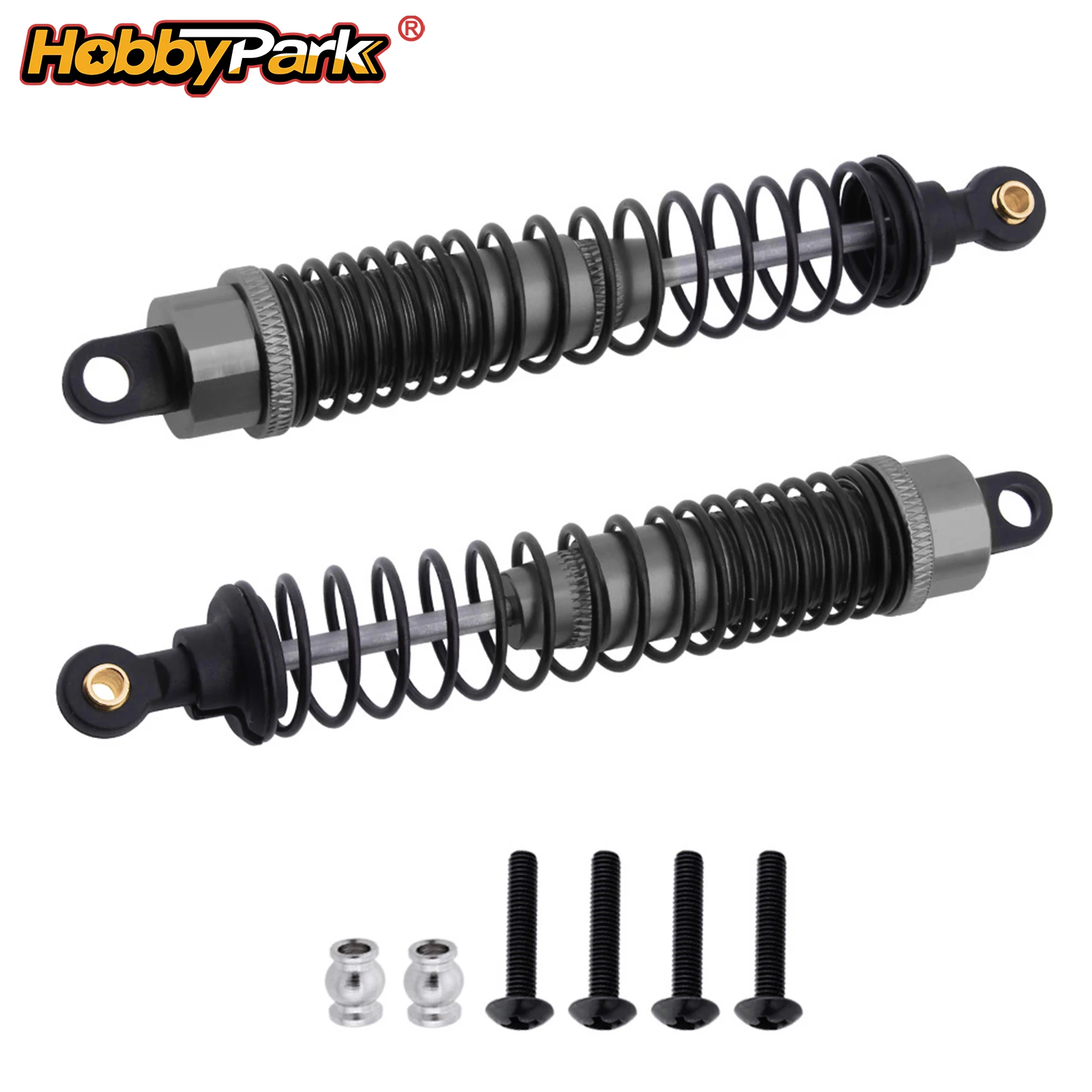 HobbyPark 108mm Aluminum Oil-Filled Shock Absorbers for 1/10 RC Truck RC Cars