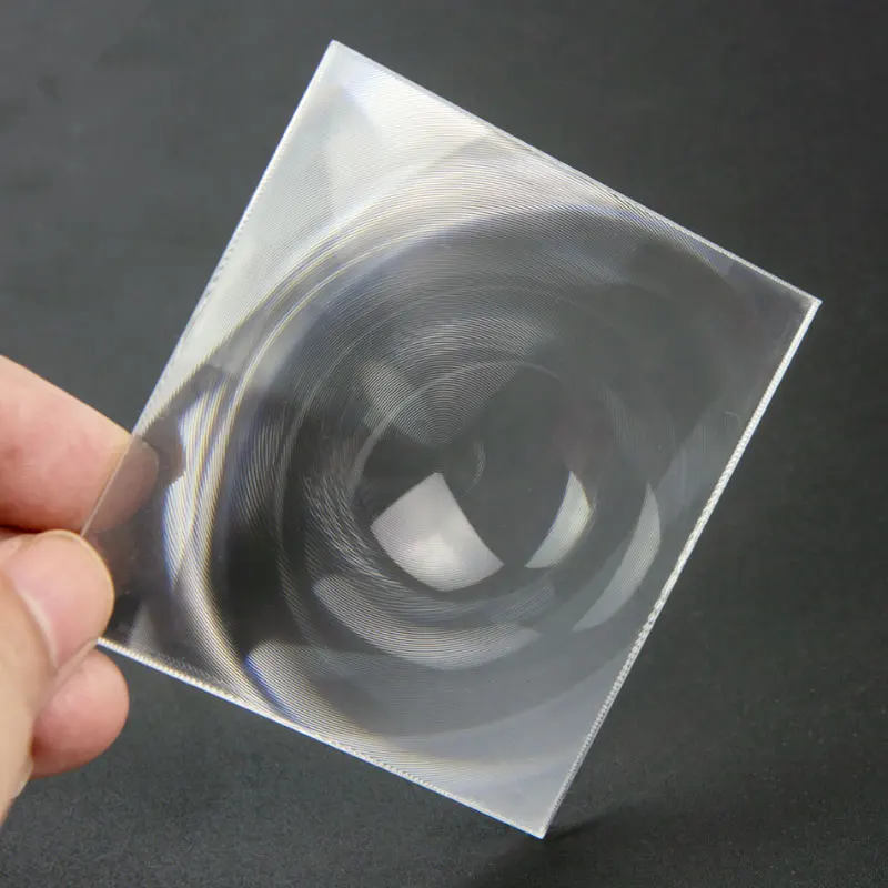 140x90mm Rectangle Optical PMMA Plastic Fresnel Lens Focal Length DIY Projector Plane Magnifier,Solar concentrator Lens 1PC