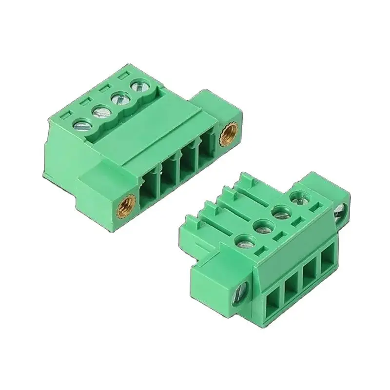 1Sets Solderless Docking Type 15EDGRKM 3.81MM Screw Terminal Block Connector PCB plug-in type 2edg Type Green Terminal Block