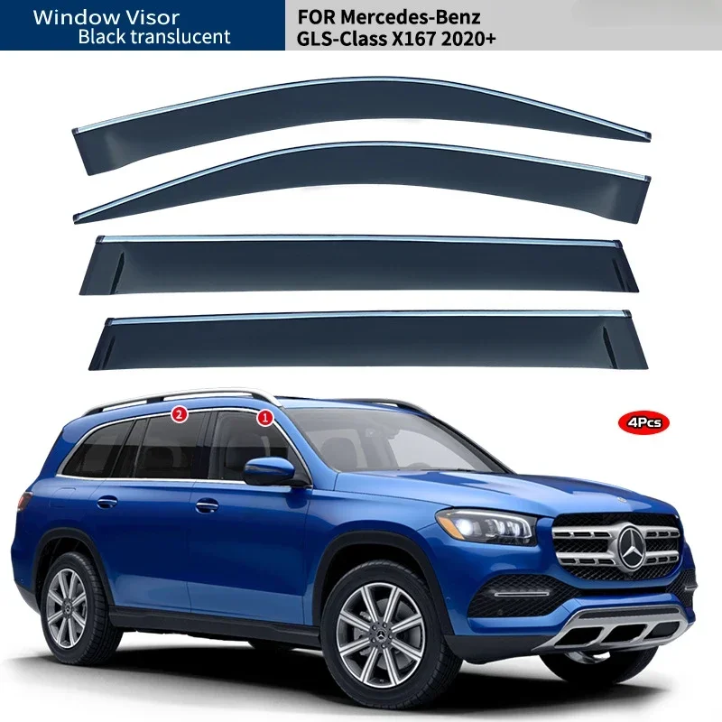 

Fit For Benz GLS Class X166 X167 Window visorCar Window Visor Awnings Shelters Vent Shades Sun Rain Deflector Guard