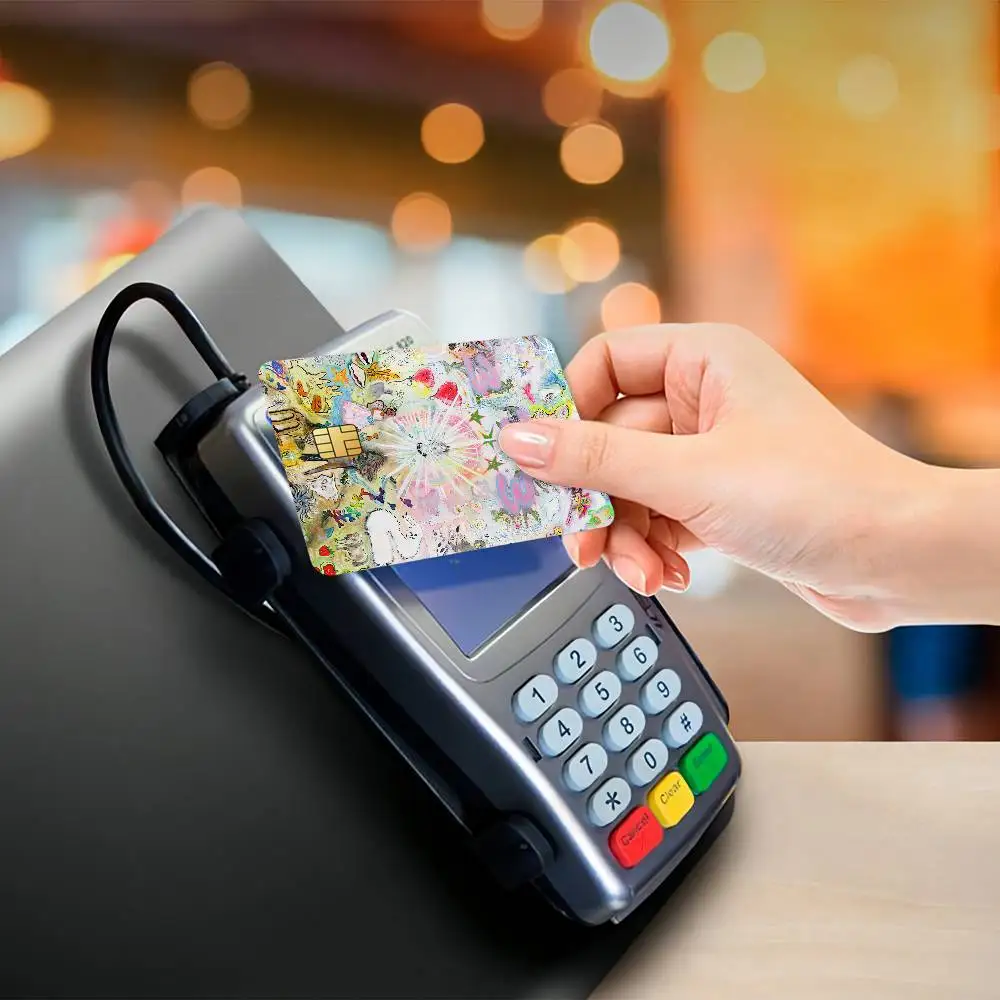 ملصقات جلدية لبطاقة الائتمان Rapper B-Bladee لبطاقة البنك والحافلة المتروية هدية مقاومة للماء #3