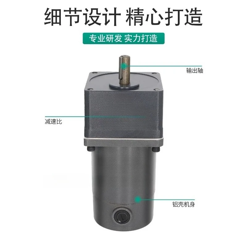 Single‑Phase Gear Reducer Motor Micro DC Shaft Motor 12V 24V 90V 180V