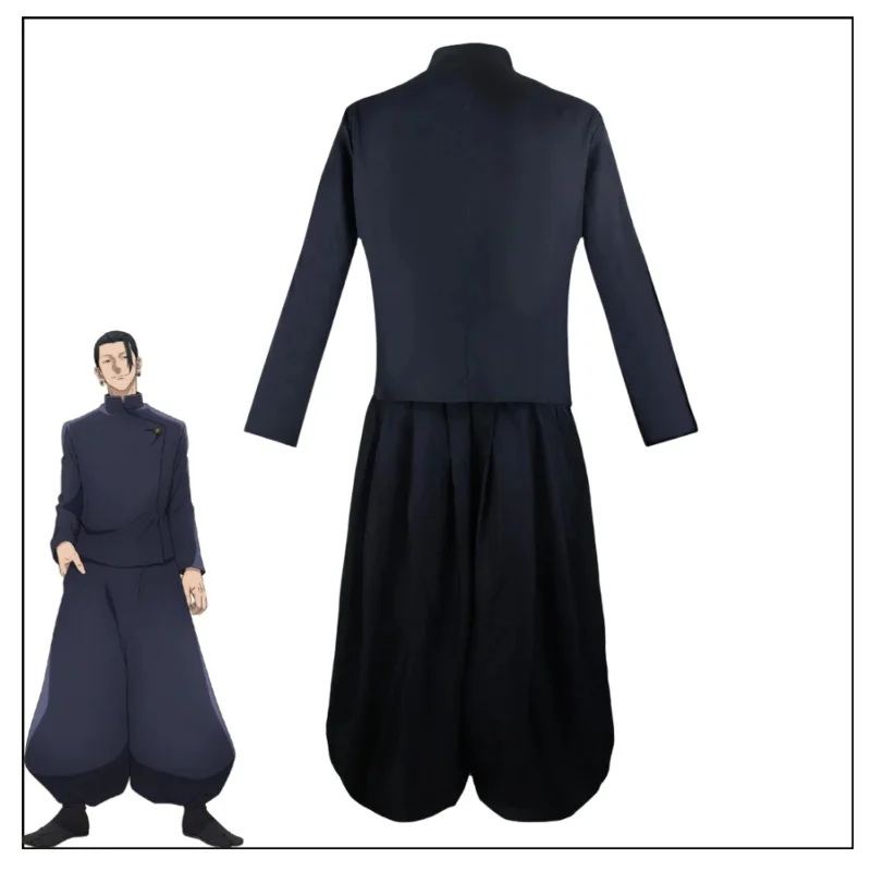 Bear's Den Anime Jujutsu Kaisen kostium Geto Suguru Cosplay mundurek szkolny peruka kolczyki Halloween nowy 2025
