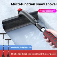Multi-functional Snow Shovel for Cars Wholesale Double-Head Aluminum Alloy Snow Brush with Extendable Handle Ice Scraper P8Q9