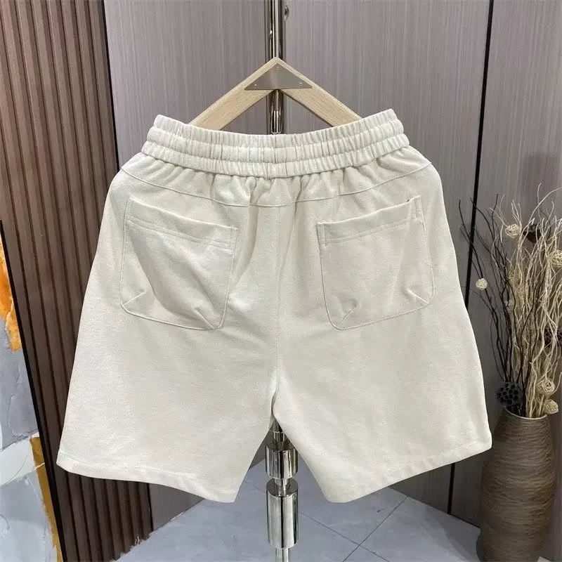 Calça casual de perna reta masculina, folgada, monocromática, popular, moda para verão, jovem, nova