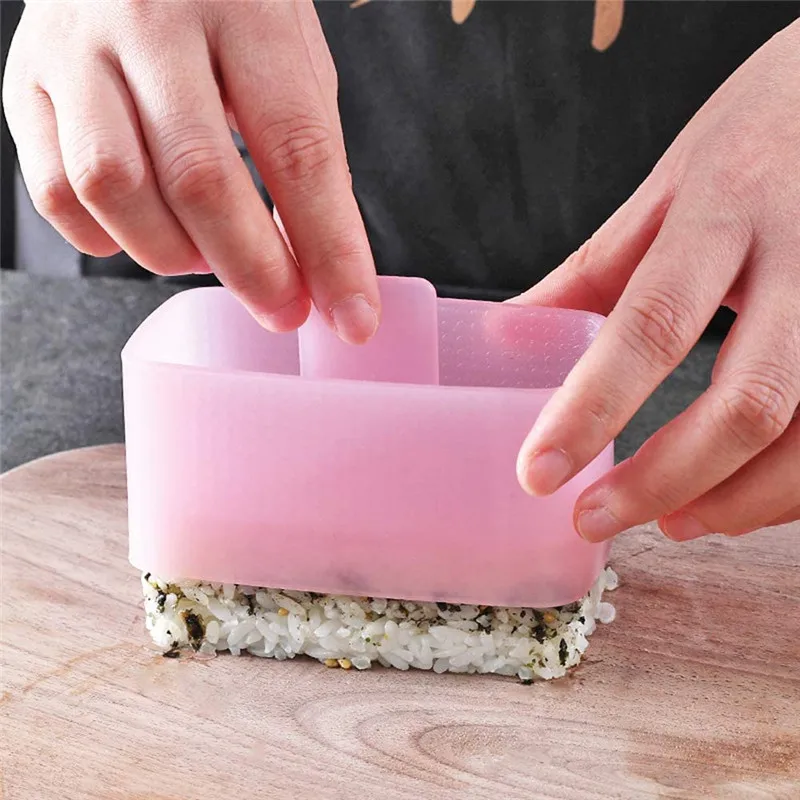 New Musubi Maker Press Sushi Making Kit Rectangular Sushi Musubi Mold Hawaiian Spam Musubi Kimbab Onigiri Kitchen Accessories