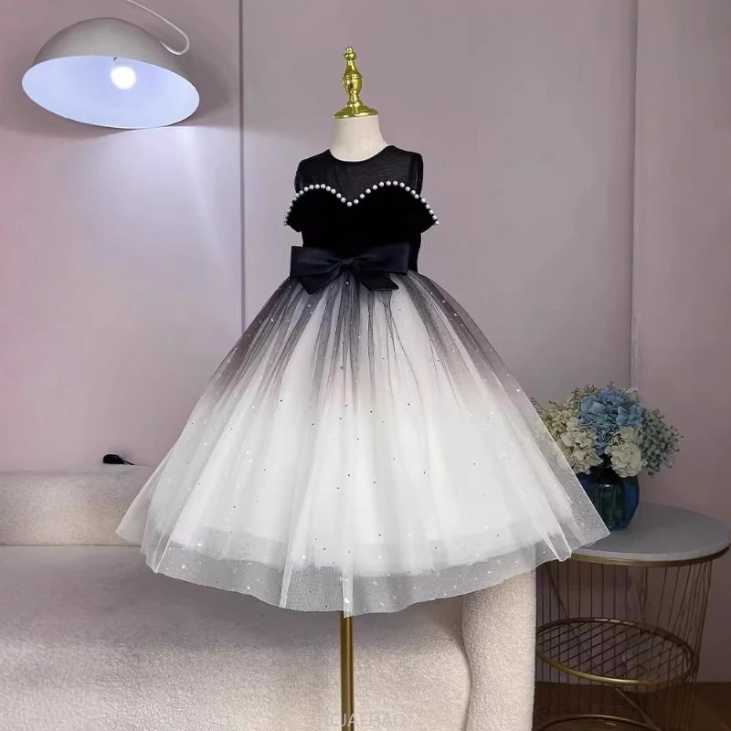 

Girls Fashion Birthday Party Dress Flower Girl Wedding Tutu Gown Pageant Outfit Elegant Ball Gown Children Party Kids Clothes