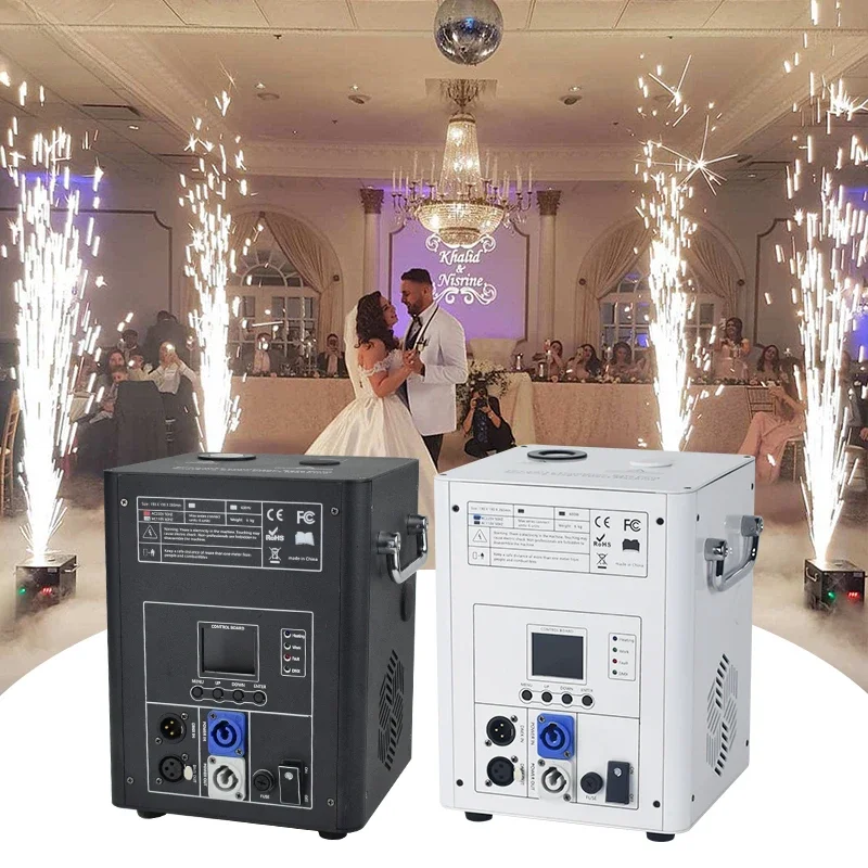 Mglight 750W DMX Stage Fireworks Indoor Outdoor Electric Sparklers LCD Cold Spark Sparkler Fountain Machine For Wedding Stage