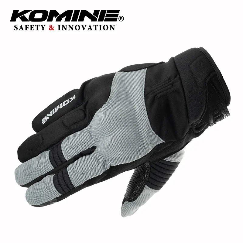 KOMINE GK-8184 Autumn/Winter Men Women Motorcycle Light Waterproof Ventilate Anti-slip Riding Gloves Wear-resistant Warm Gloves